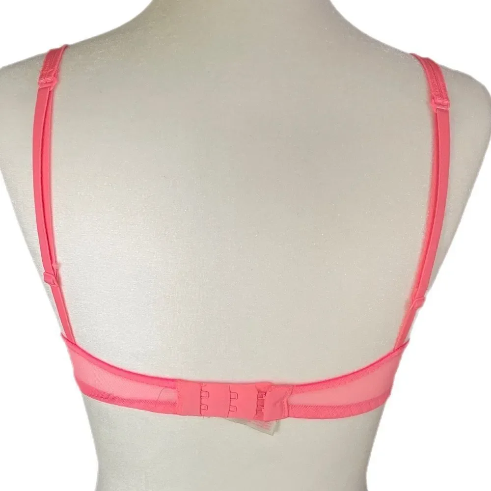 ❣️5/$50 Victoria’s Secret Pink Hot Pink Neon Date Push-Up Bra, size 32D